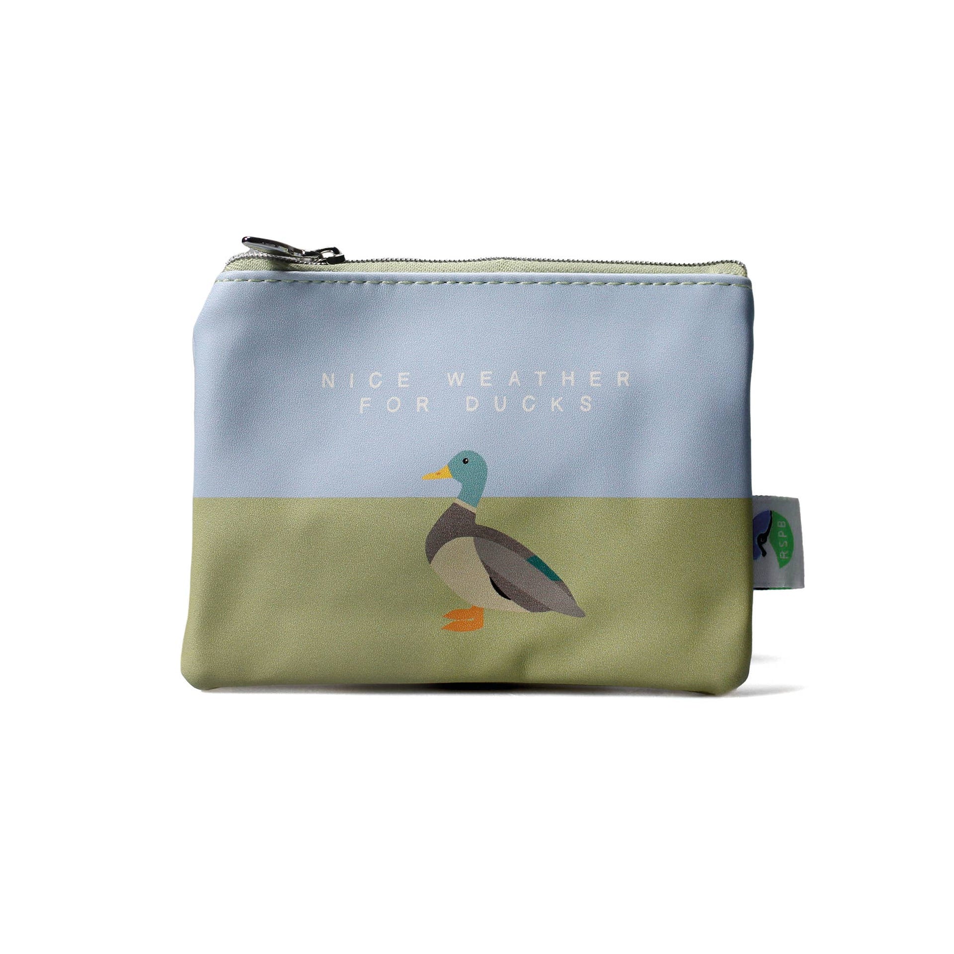 Porte-monnaie zippé Canard Colvert