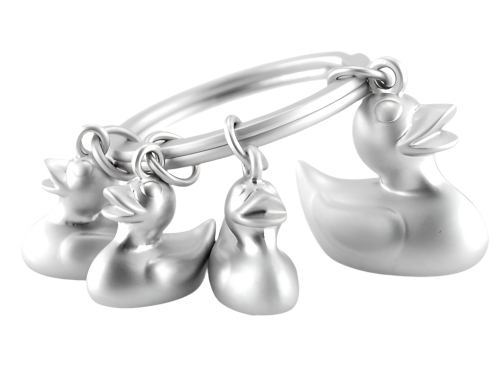 porte-cles-famille-canard-metalmorphose