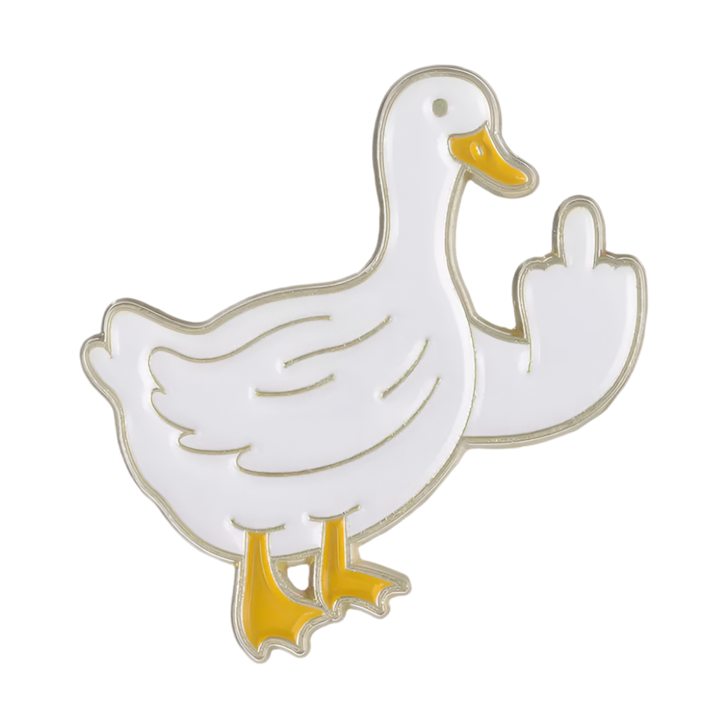 Weiße Ente Pin Weiße Ente Off