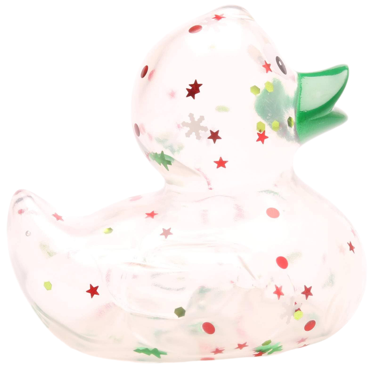 canard classique a paillettes de noel vert