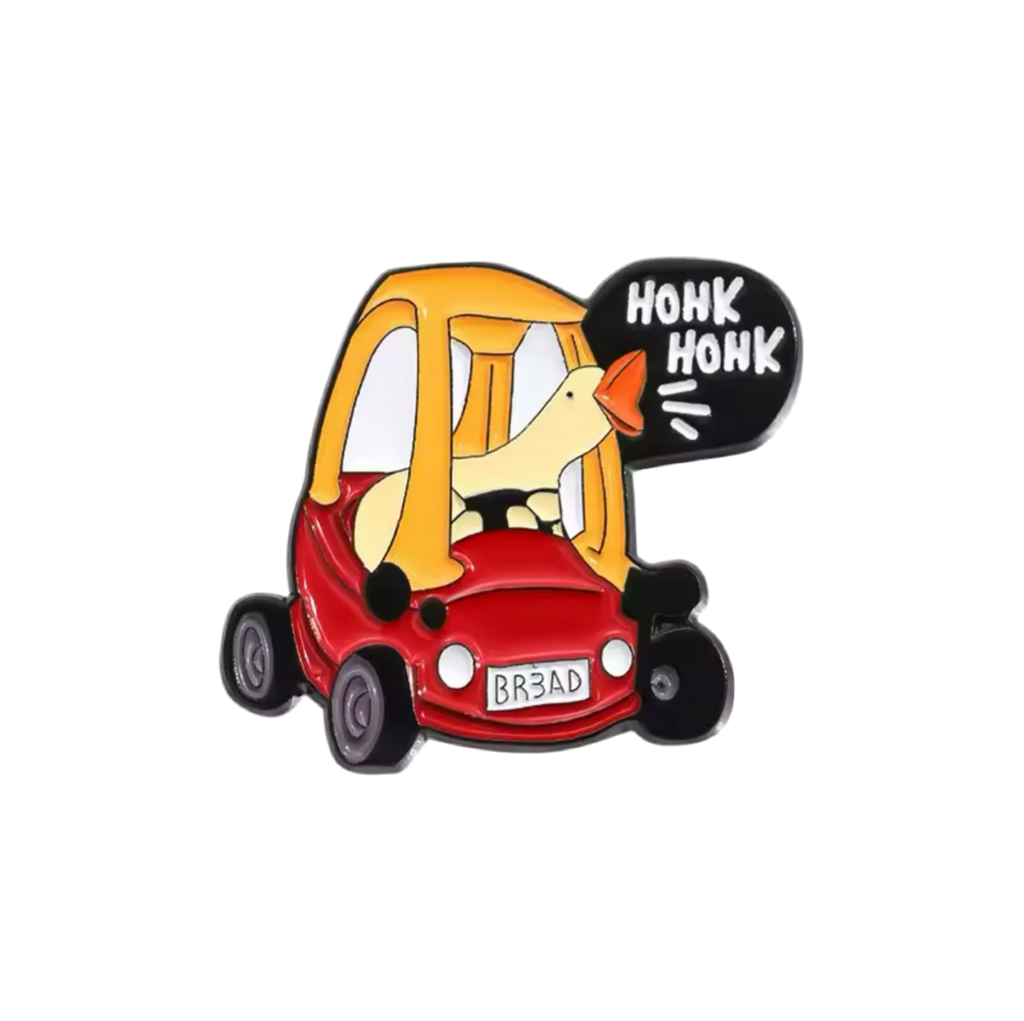 "Honk Honk" Gans im Auto Button