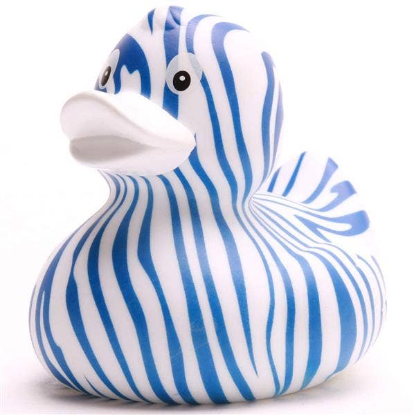 Zebra-Ente - Blau