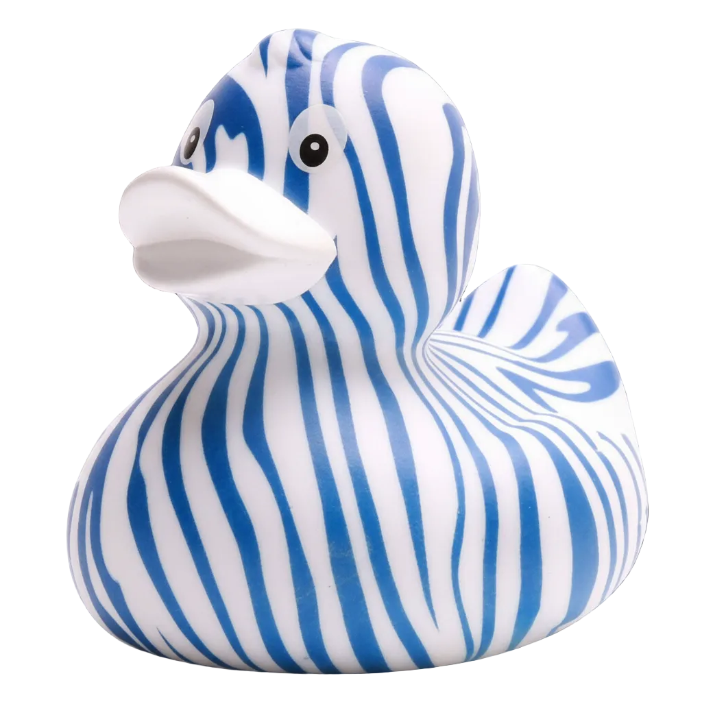 Zebra-Ente - Blau
