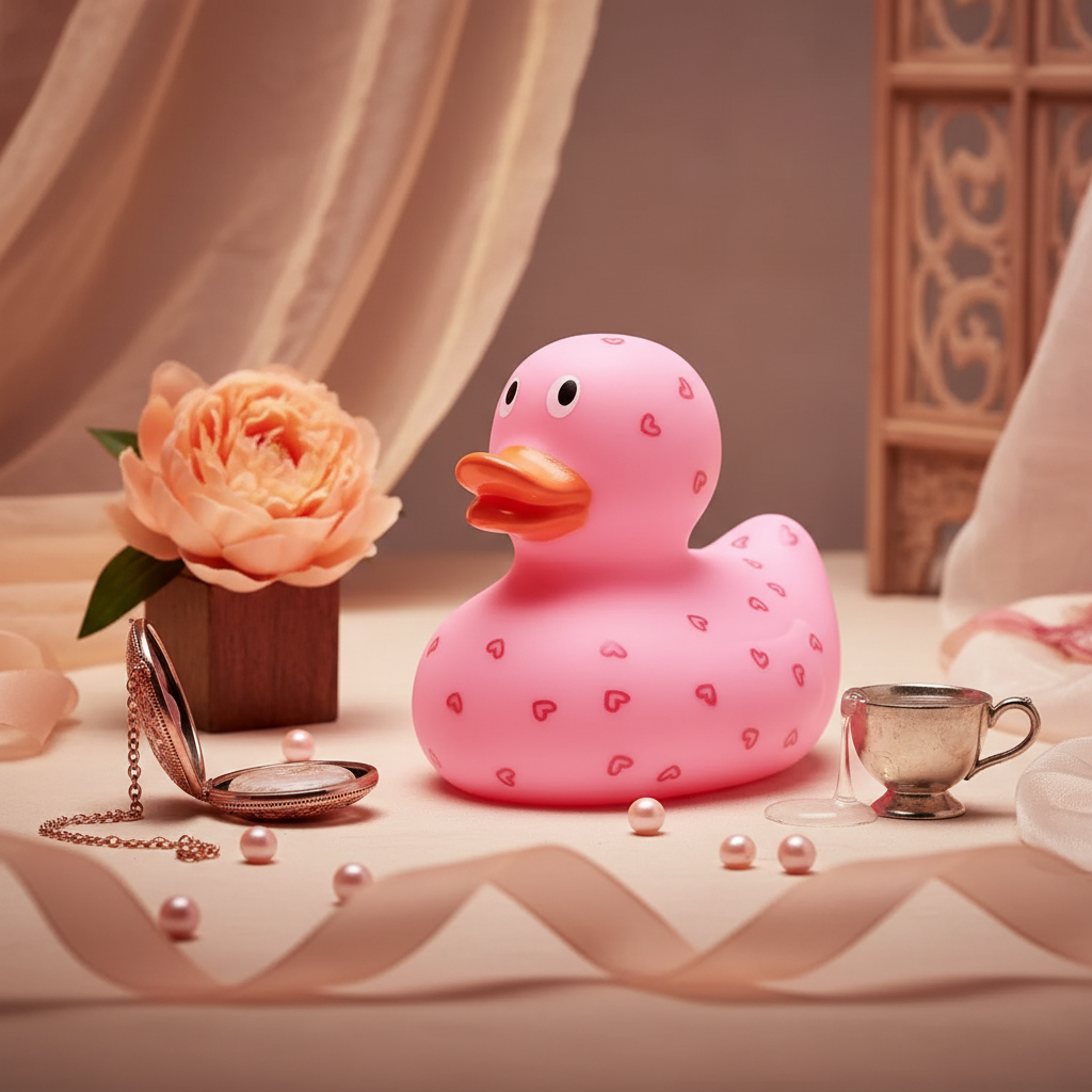Duck Hearts - pink