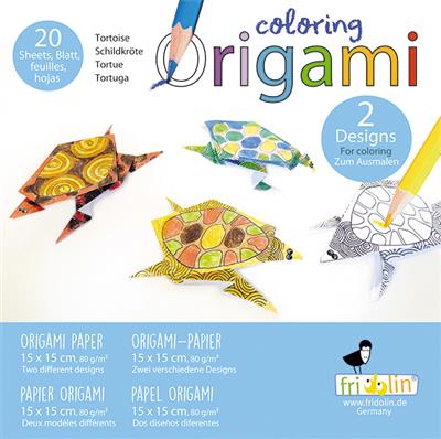Coloring Origami - Tortoise