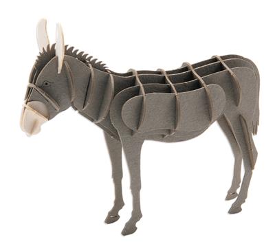 Modèle En Papier 3D - Âne