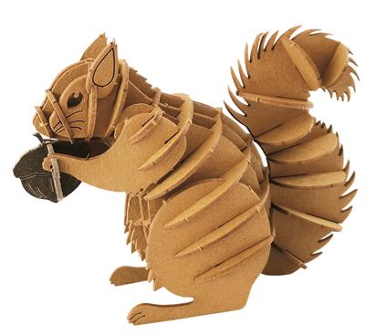 Modèle En Papier 3D - Ecureuil