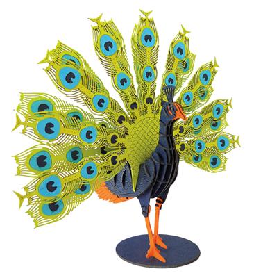 Modèle En Papier 3D - Paon