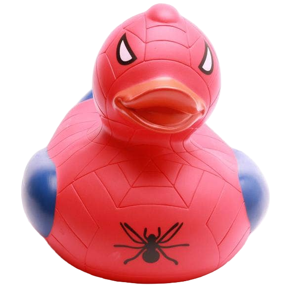 Rot-Blaue Superhelden-Ente XL