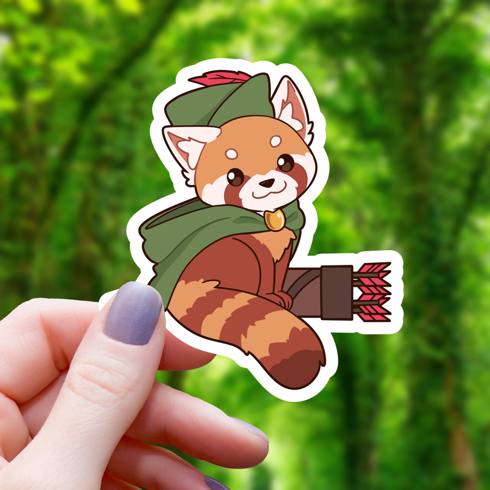 Autocollant Panda Roux Ranger TTRPG