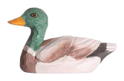 Wooden Mallard Duck