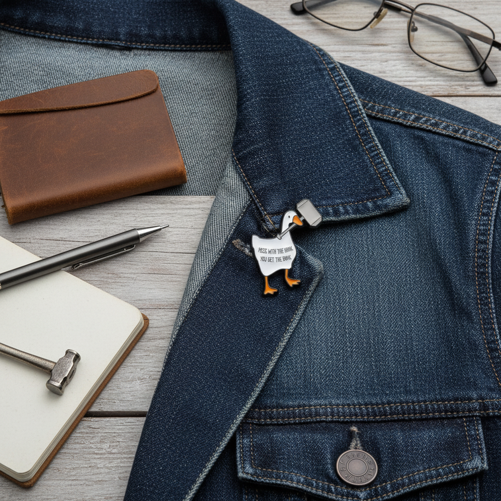 Goose Maillet Pin „Leg dich mit dem Hupen an, dann kriegst du den Bonk“