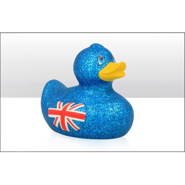 Canard Union Jack - Bleu Pailleté