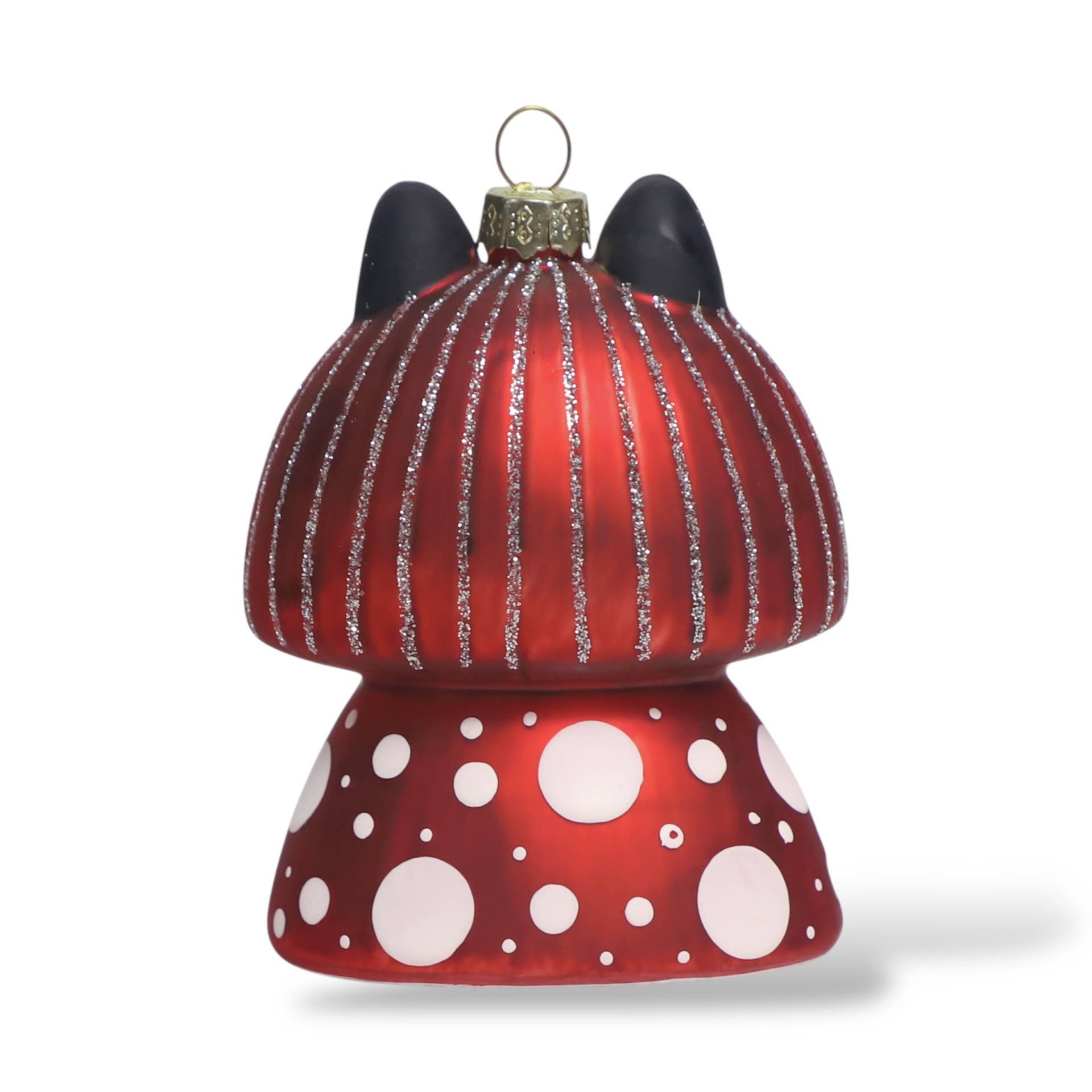 Boule de Noël Chat Blanc et Noir Yayoi Kusameow Kusama