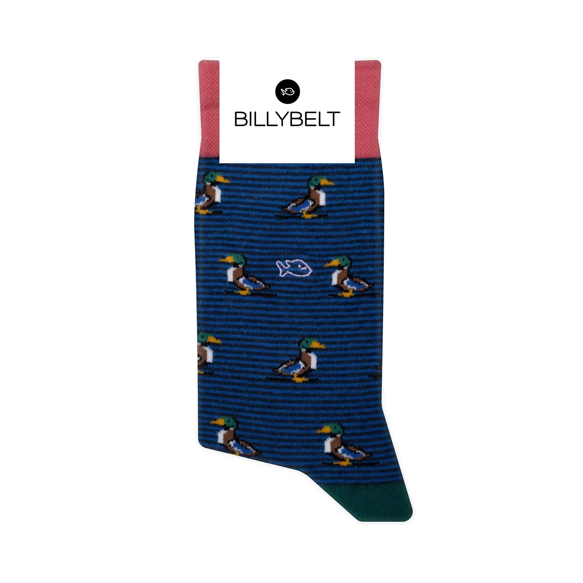 Animal combed cotton socks - Mallard Duck