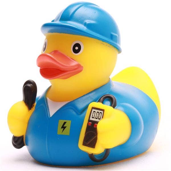 Elektriker-Ente - Blau