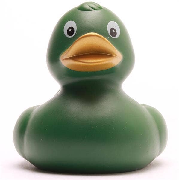 Dunkelgrüne Ente