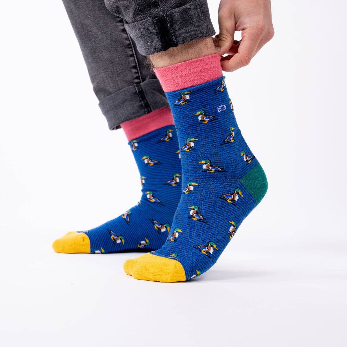 Chaussettes en coton peigné Canard Colvert