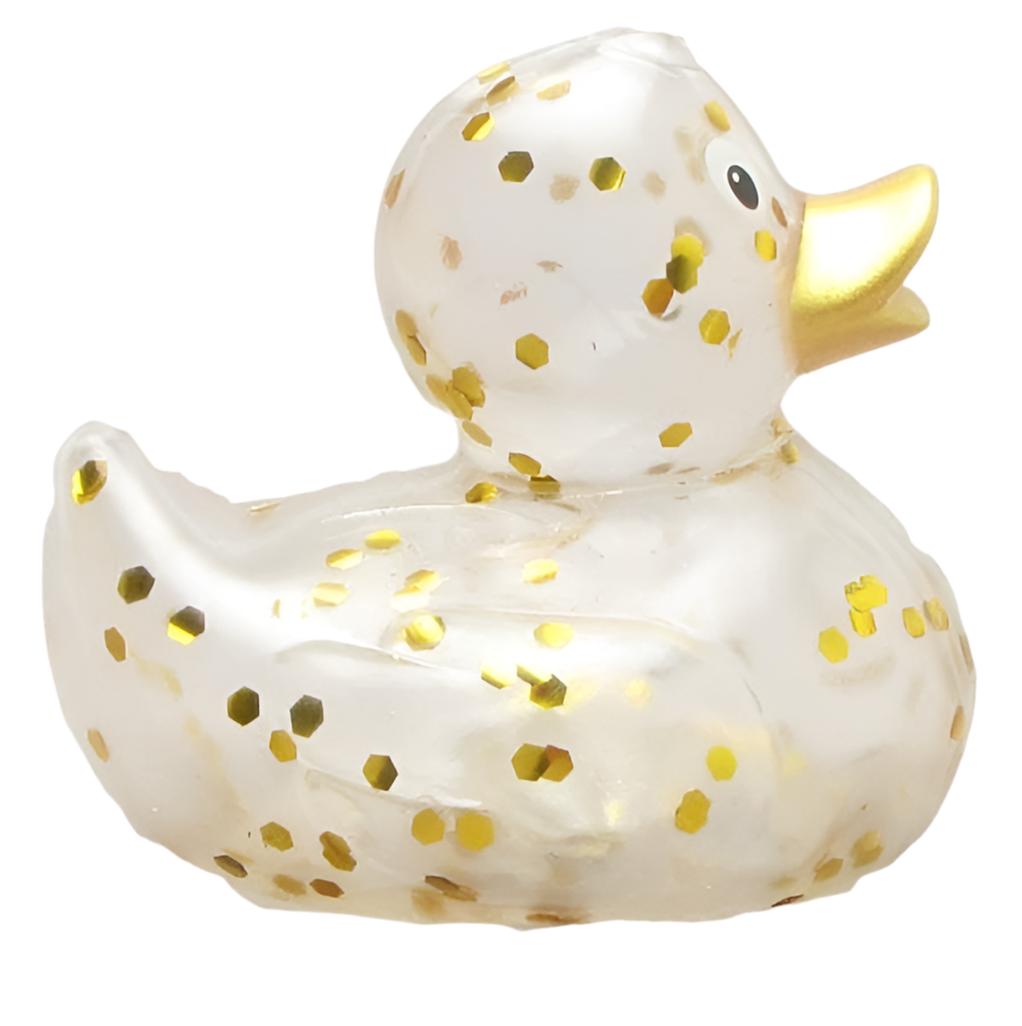 canard classique a paillettes dorees