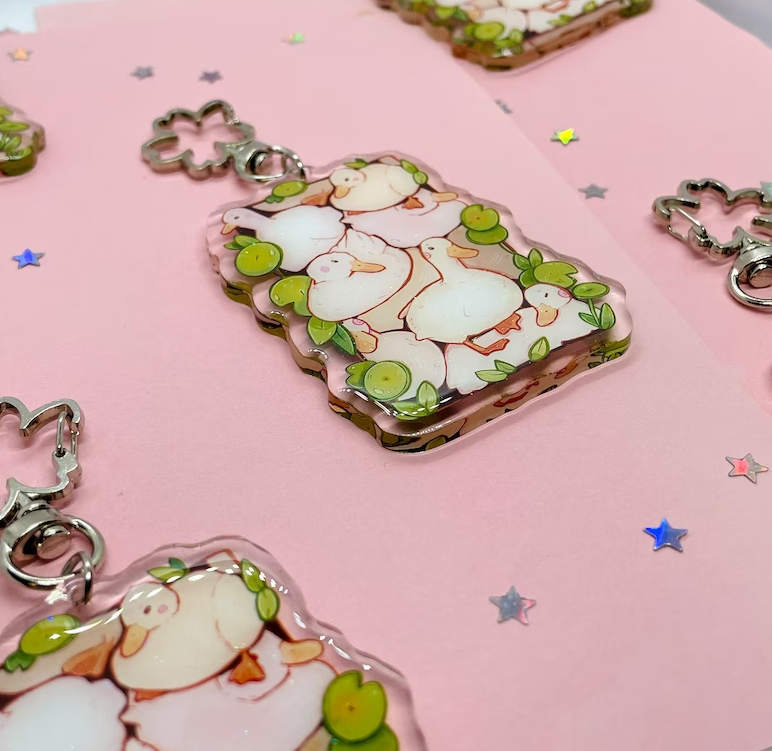porte-cles-pile-of-ducks-bubblesartcraft