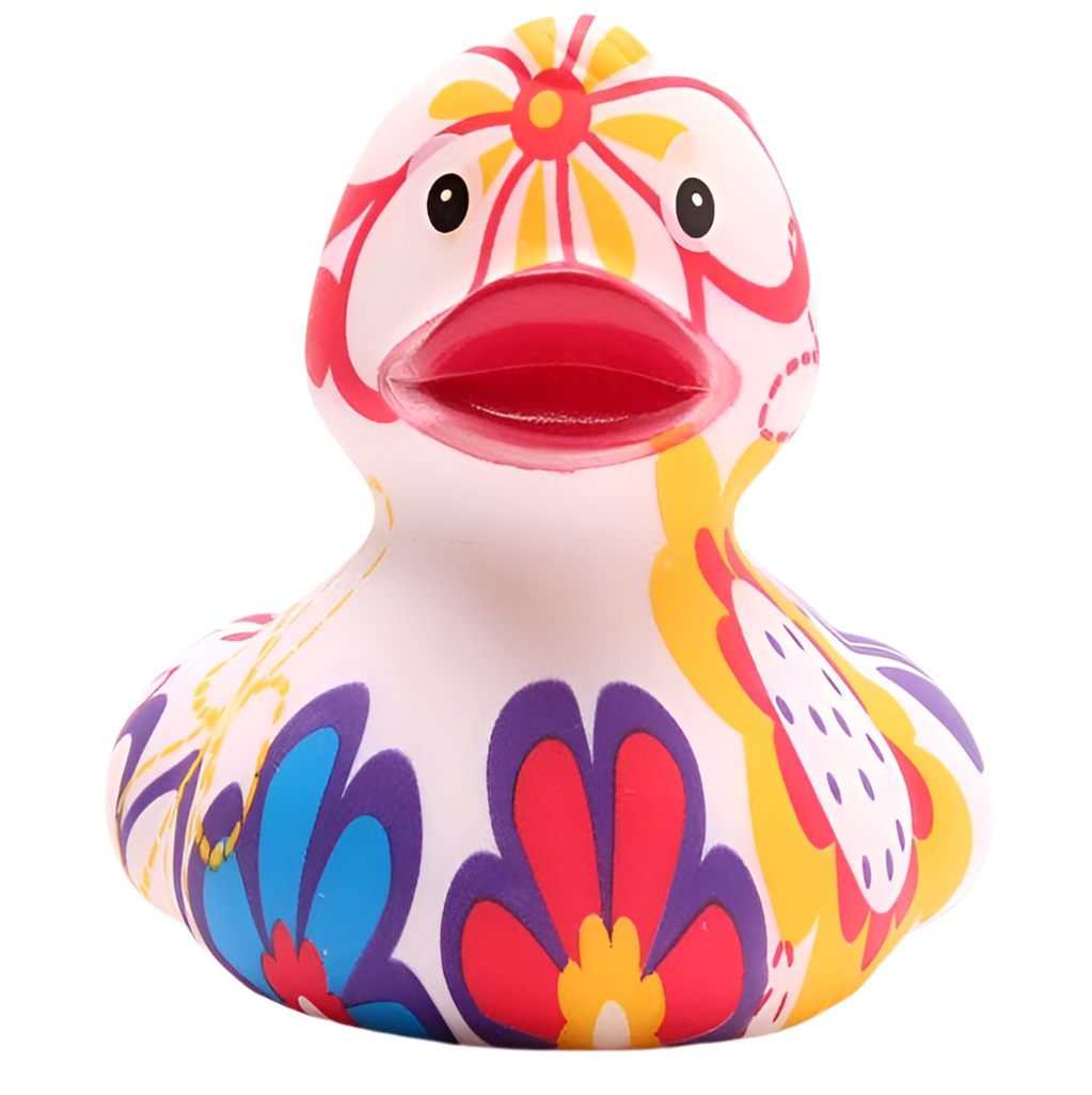 Klassische Flower-Power-Ente