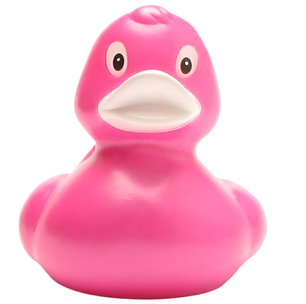 Klassische Metallic-Pink-Ente