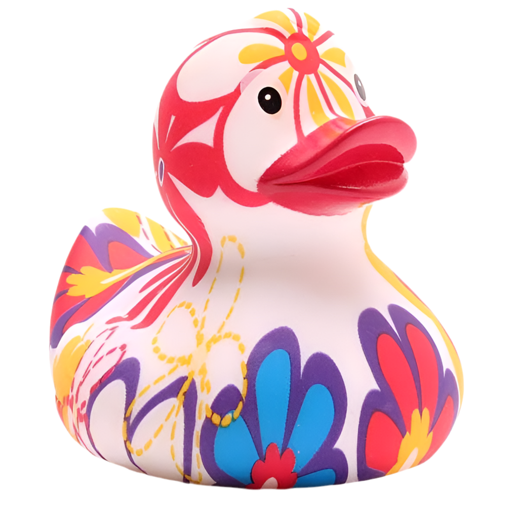 Klassische Flower-Power-Ente
