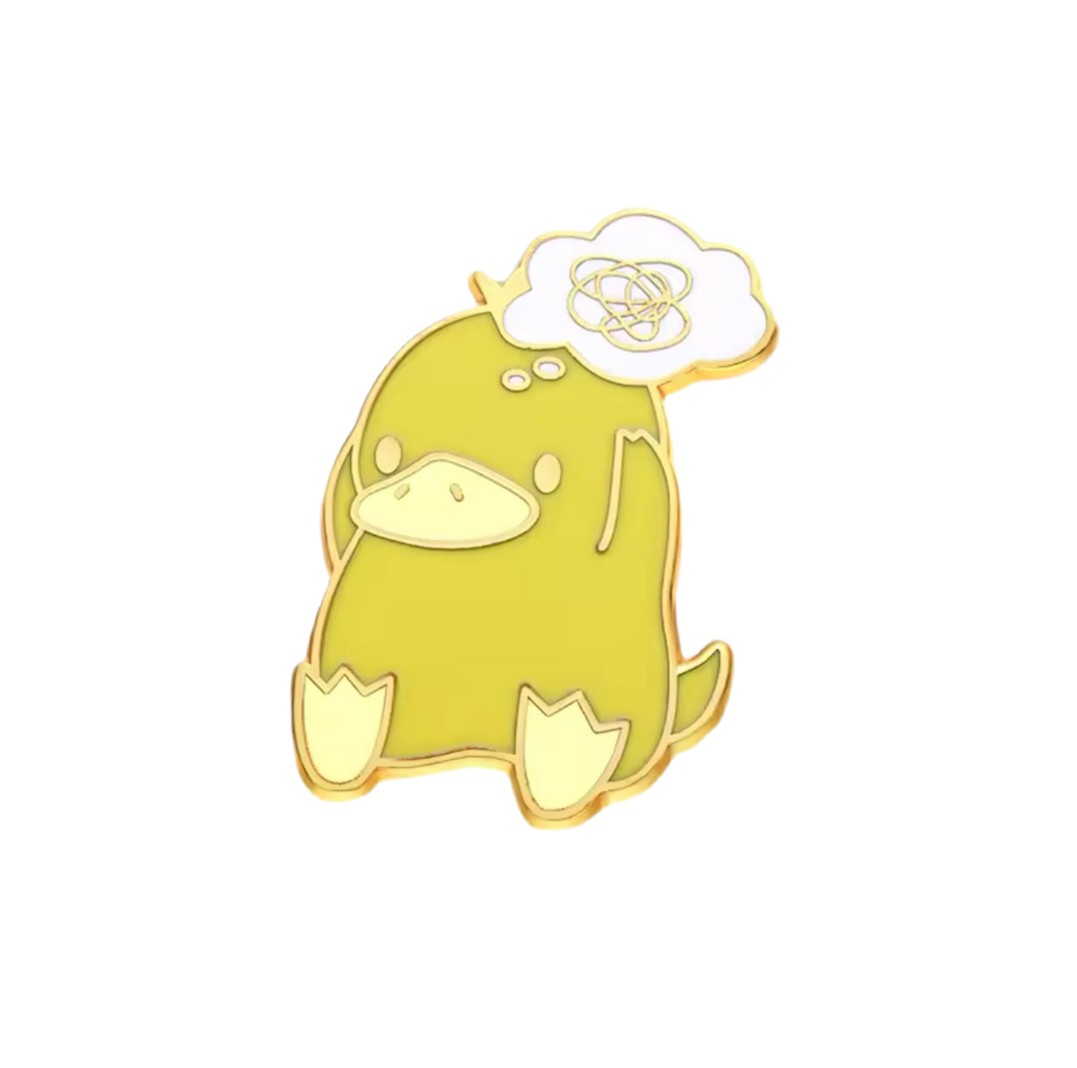 Confused Yellow Duck Pin