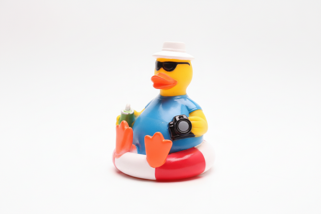Tourist Duck on a Buoy