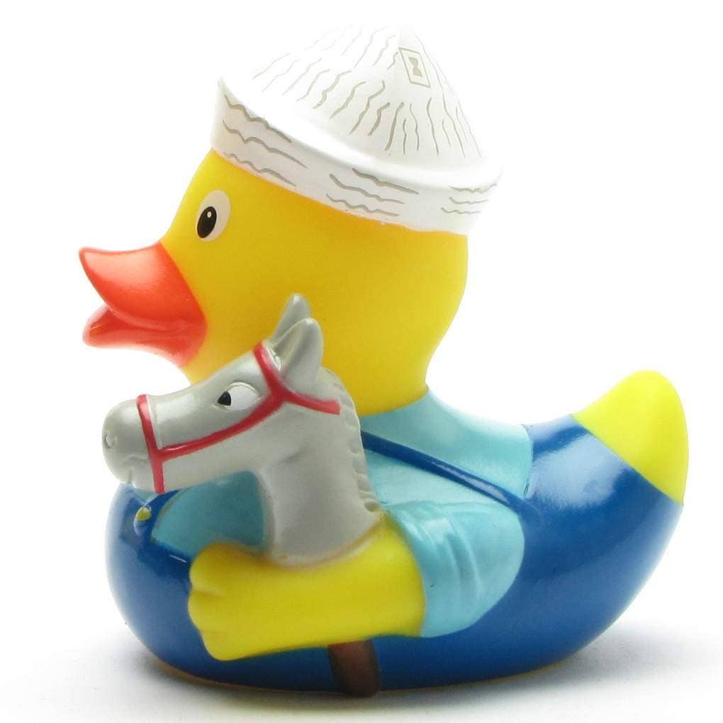 Ente, Kind, Pferd, Stock