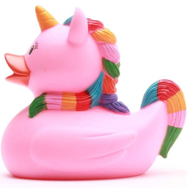 Rosa Regenbogen-Einhorn-Ente