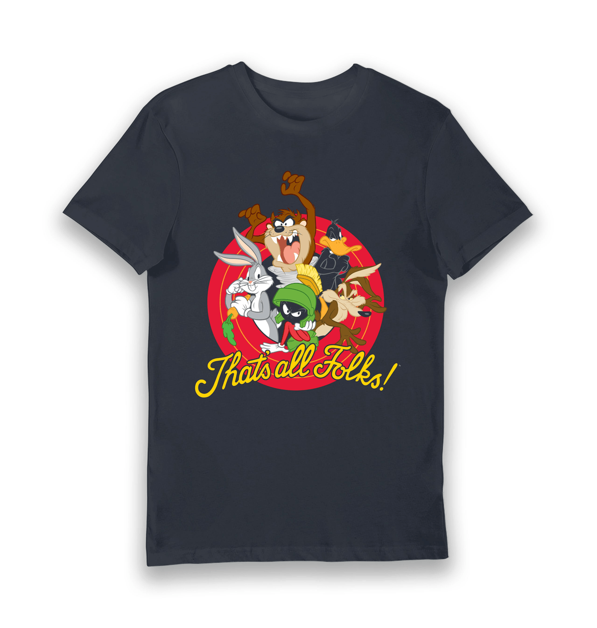 Adult Looney Tunes That's All Folks Characters T-Shirt