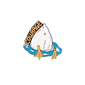 Weiße Ente "Mut" Pin
