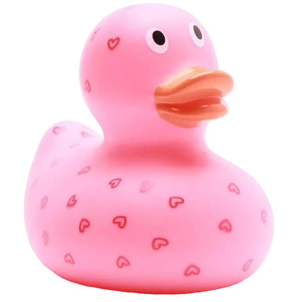 Duck Hearts - pink