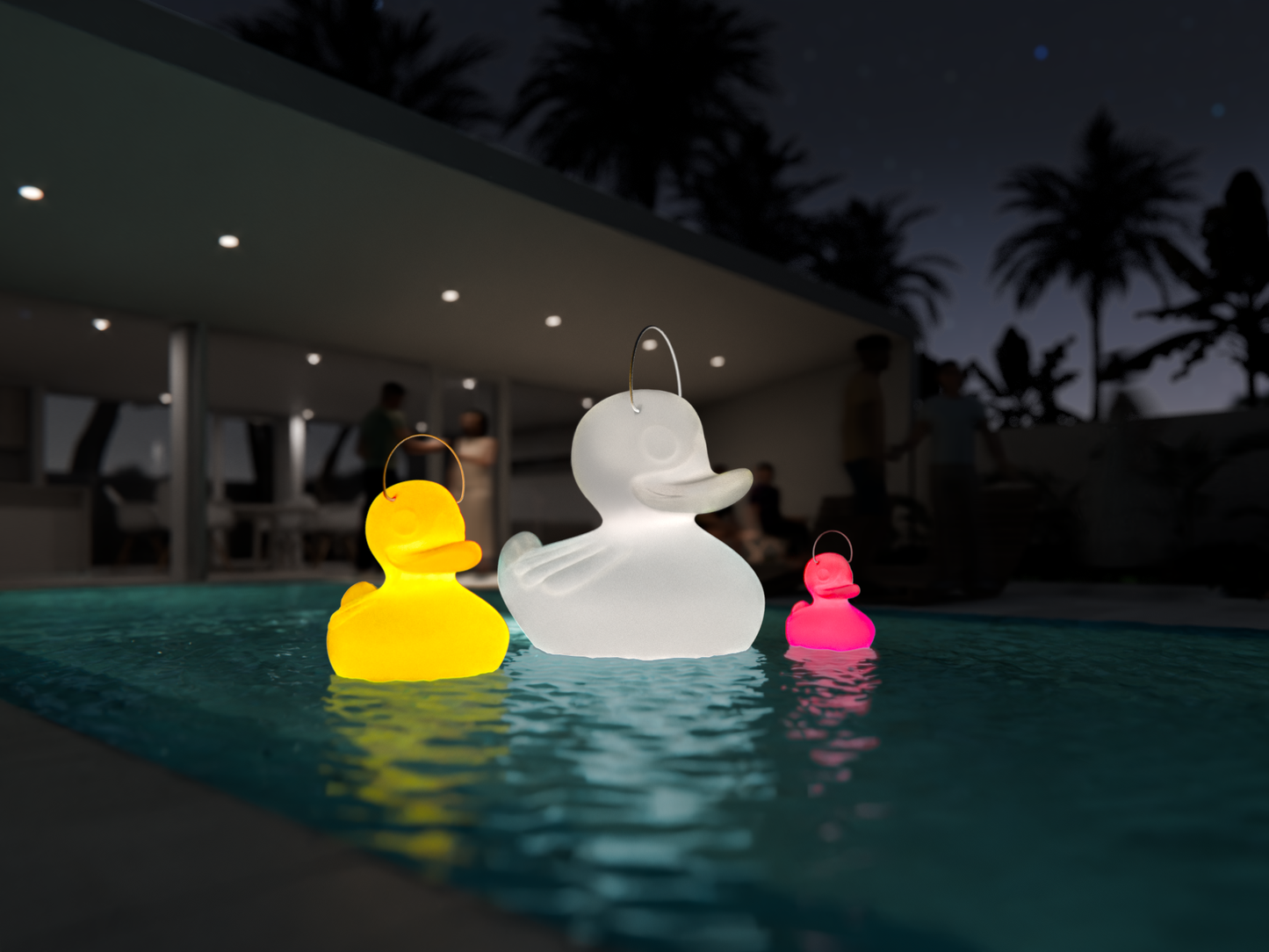 Lampe Canard "The Duck Duck Lamp" Rose