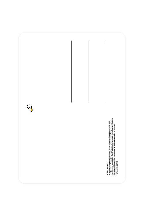 Postkarte mit Big Sawbill