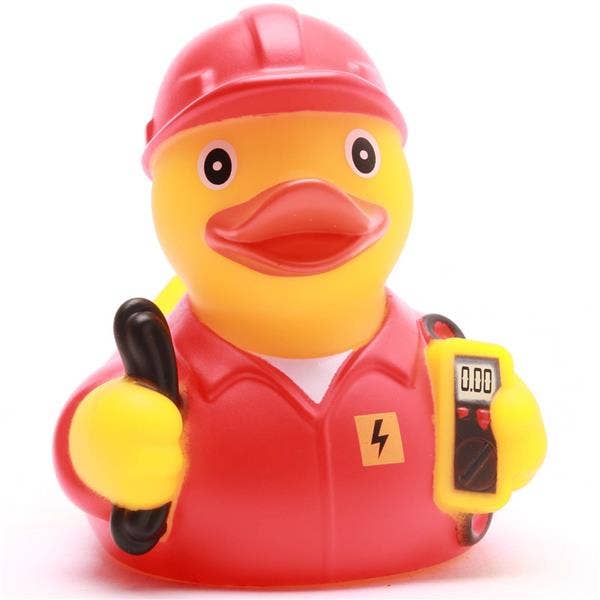 Elektriker-Ente - Rot