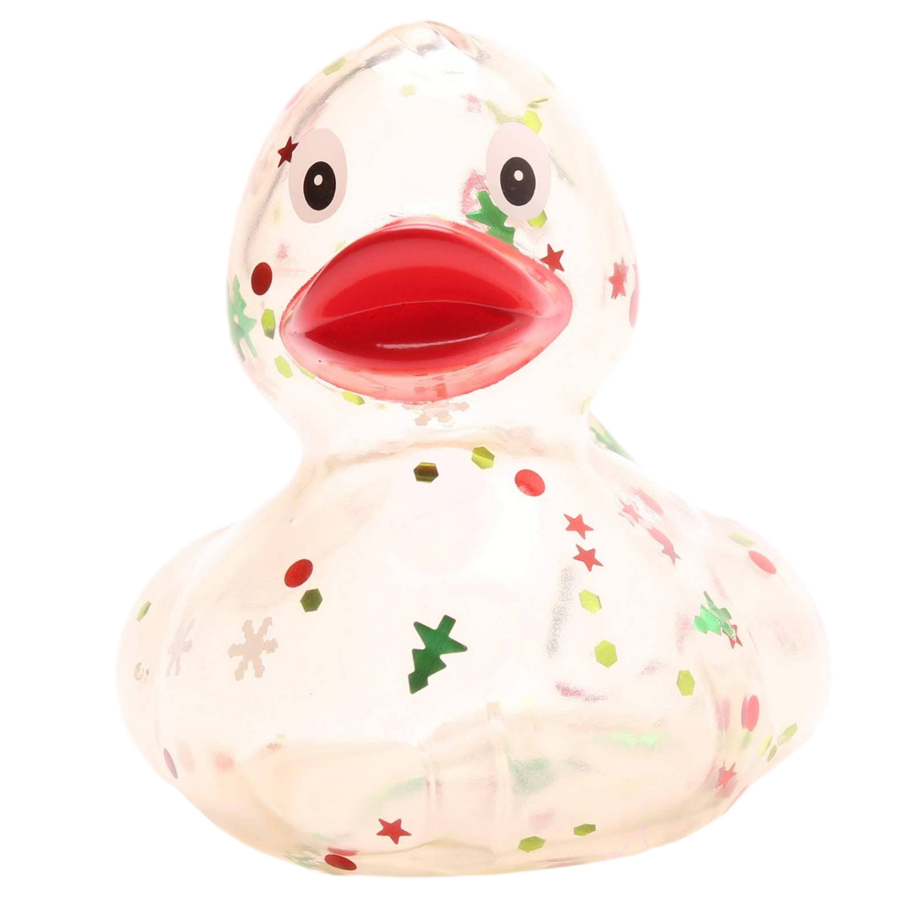 Canard Classique à paillettes de Noël Rouge