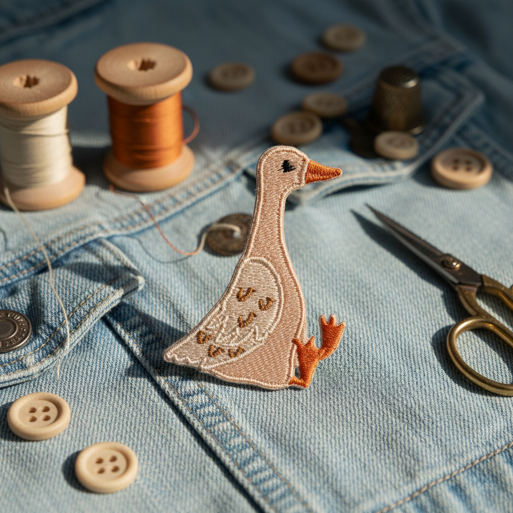 Iron-on Duck Patch