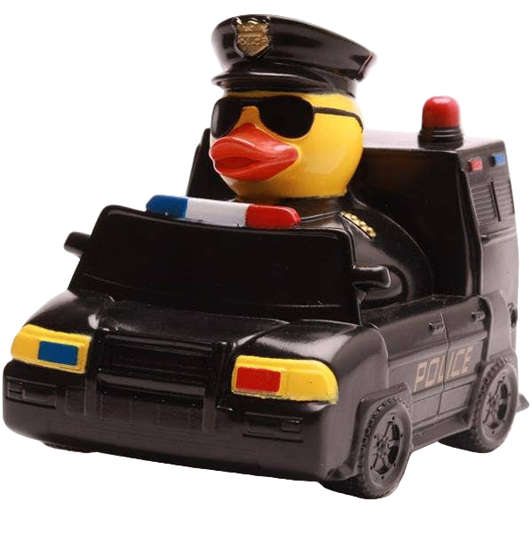 Enten-Polizeiauto