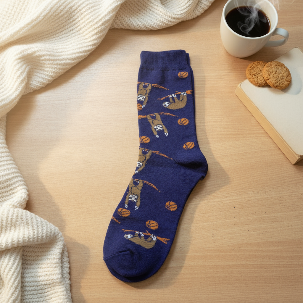 Lazy Basketball Player Socks