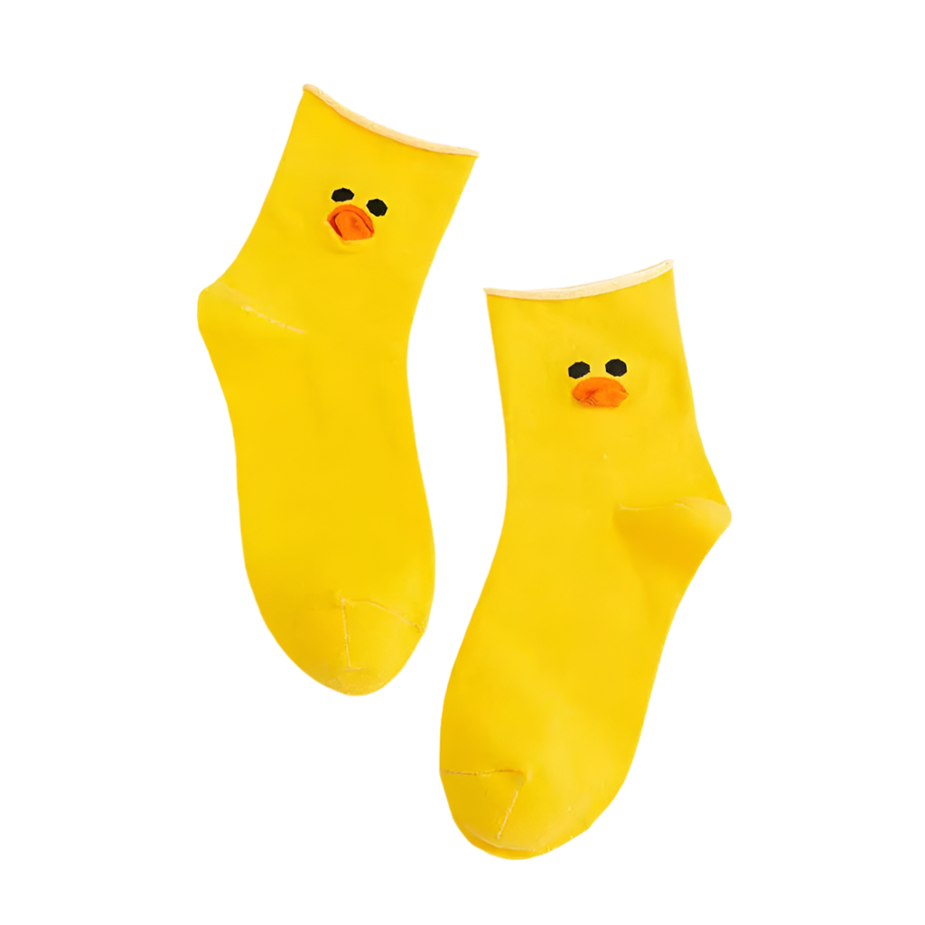 Gelbe Entensocken