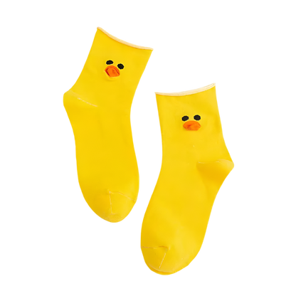 Gelbe Entensocken