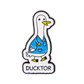 Ducktor Weiße Ente Button