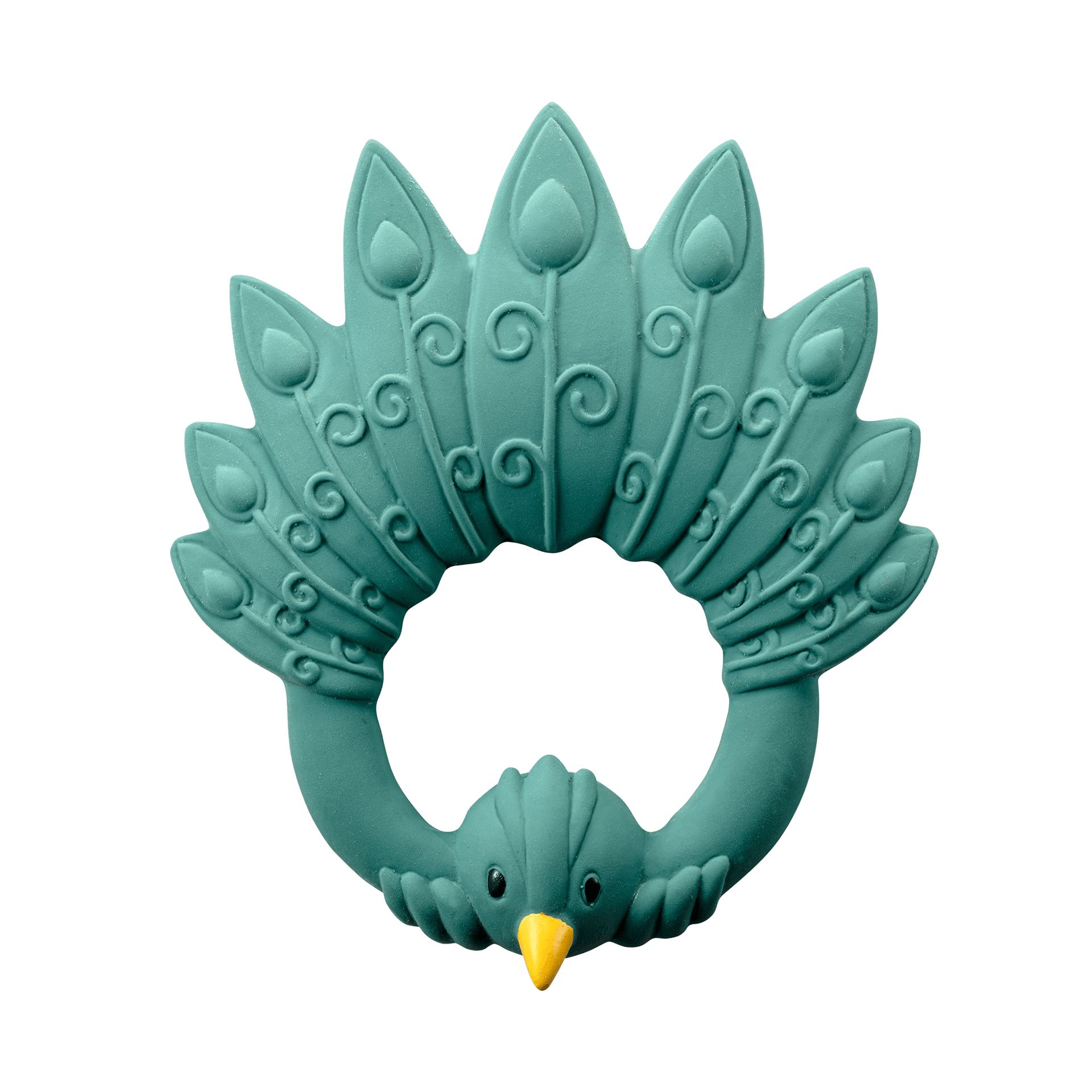 Anneau de Dentition Paon Vert