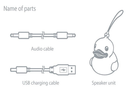 Mini yellow duck speaker