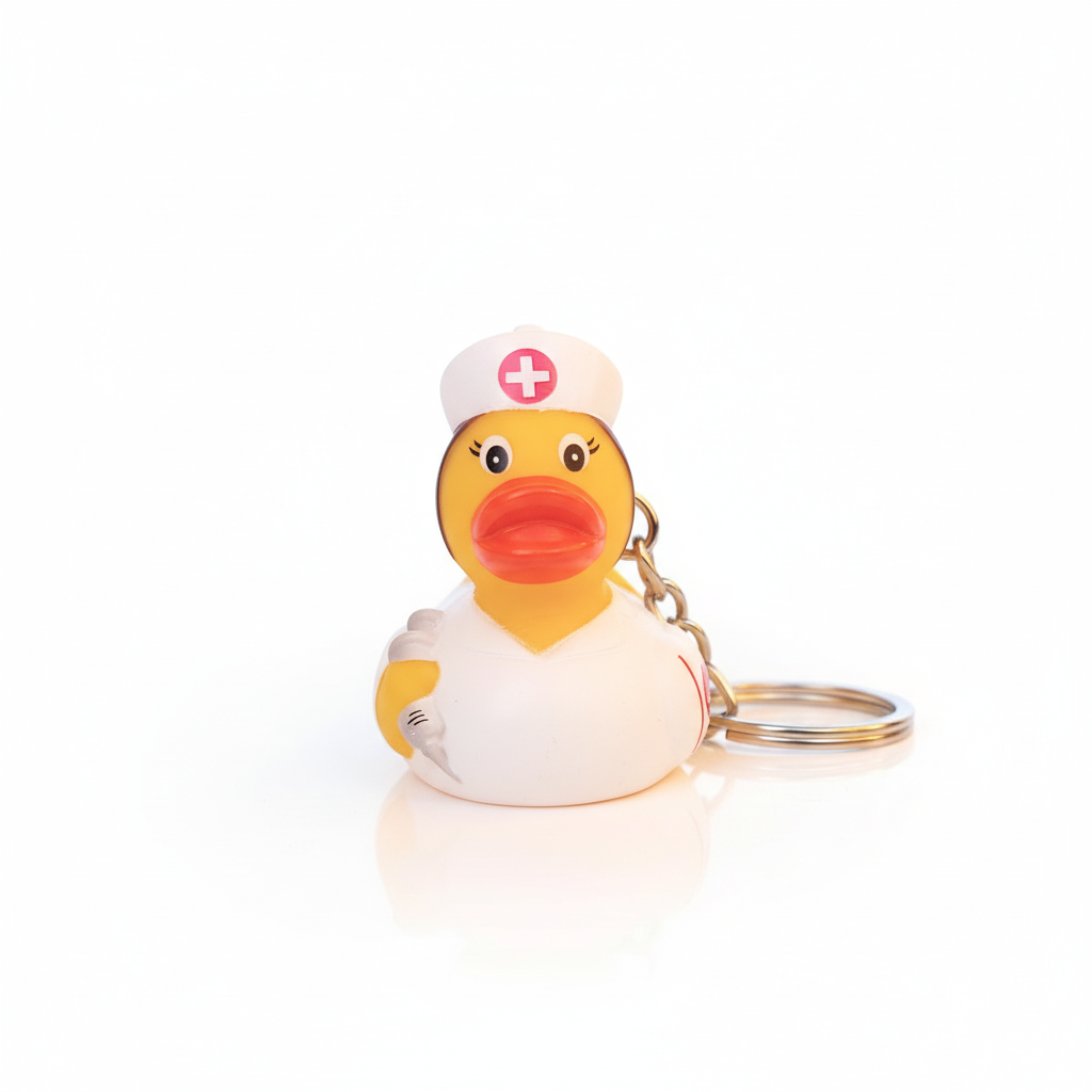 Krankenschwester Ente Schlüsselanhänger