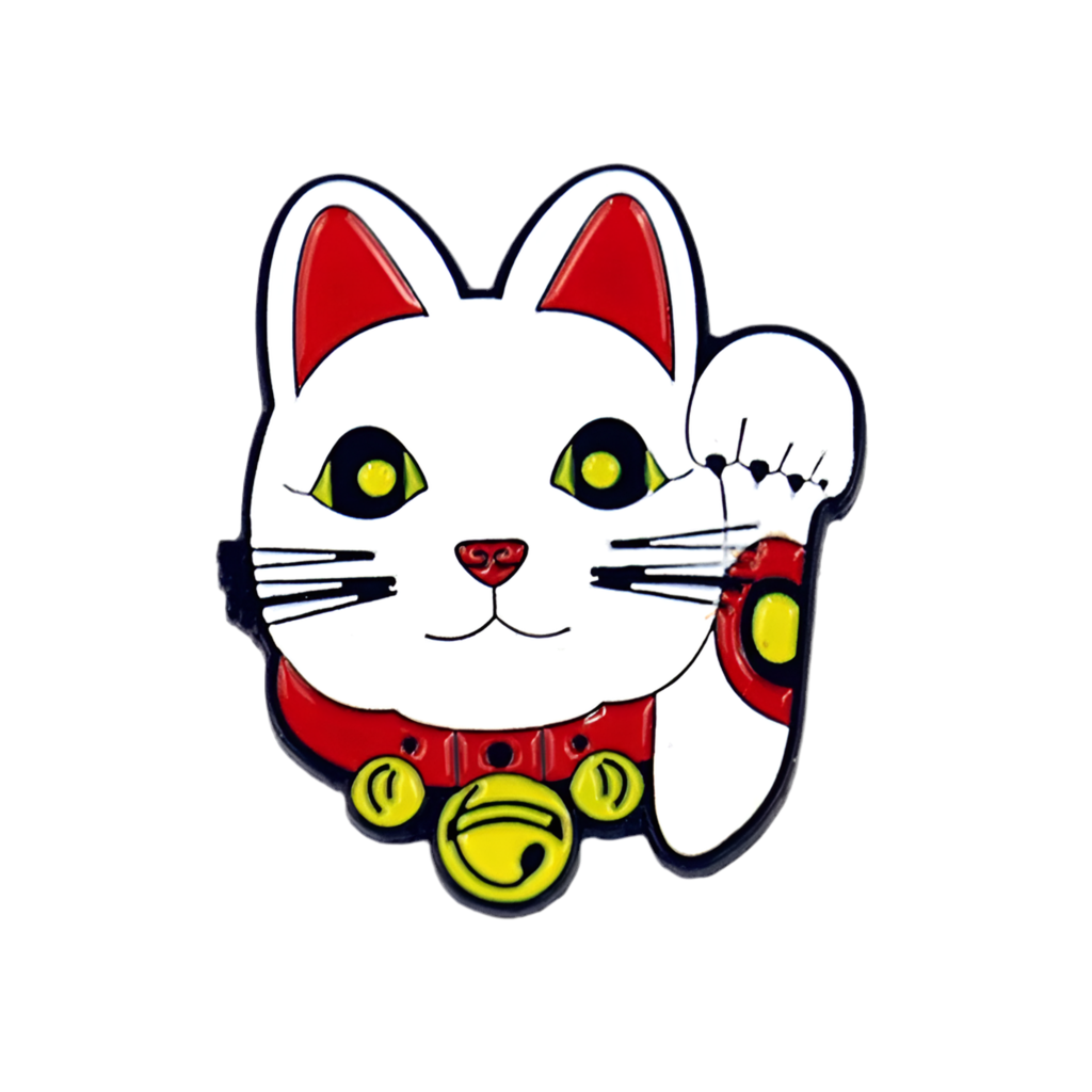 Pin's Chat Chanceux Tête