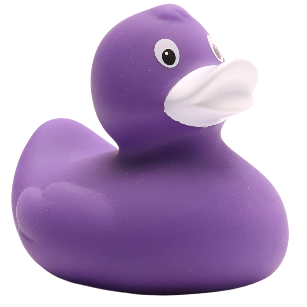 Klassische lila Ente