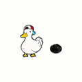 pins canard blanc casquette 1